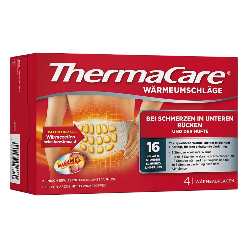 Thermacare Rückenumschläge S-Xl Z.Schmerzlind. (4 stk)