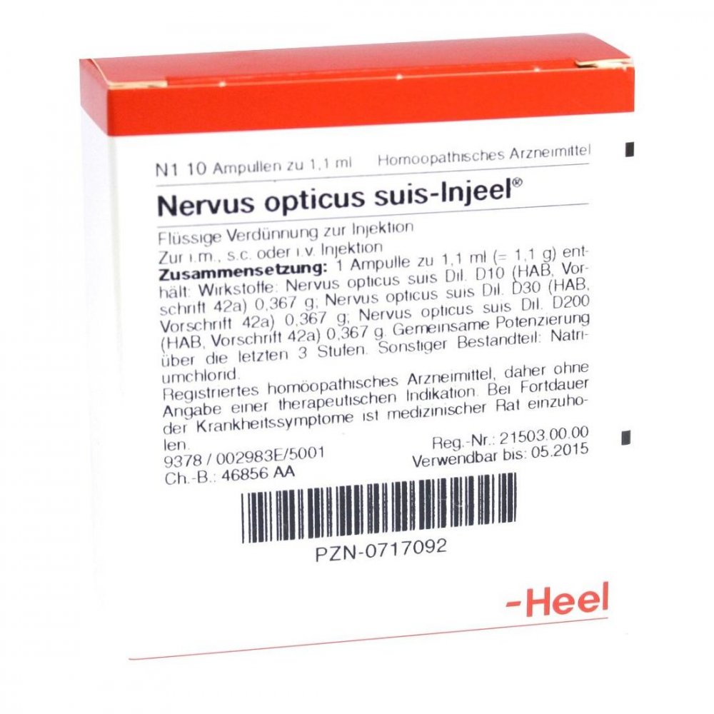 Nervus Opticus Suis Injeel Ampullen (10 stk)