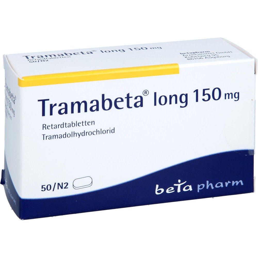 Das Produktfoto zeigt Tramabeta Long 150 Mg Retardtabletten (50 stk) PZN 00719300