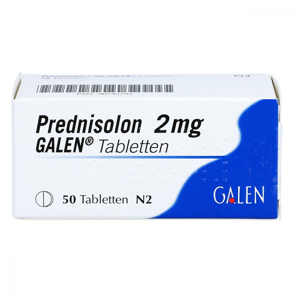 Prednisolon 2 Mg Galen Tabletten (50 stk)