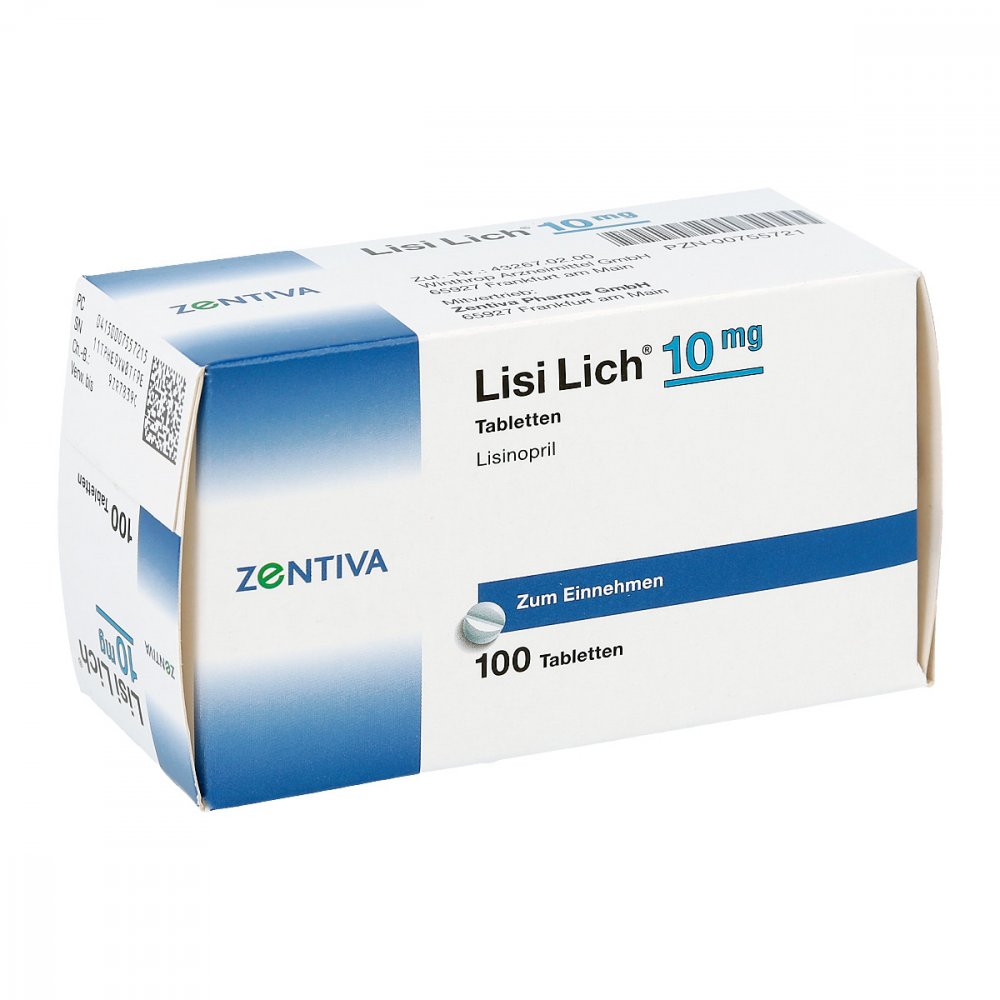 Lisilich 10 Mg Tabletten (100 stk)