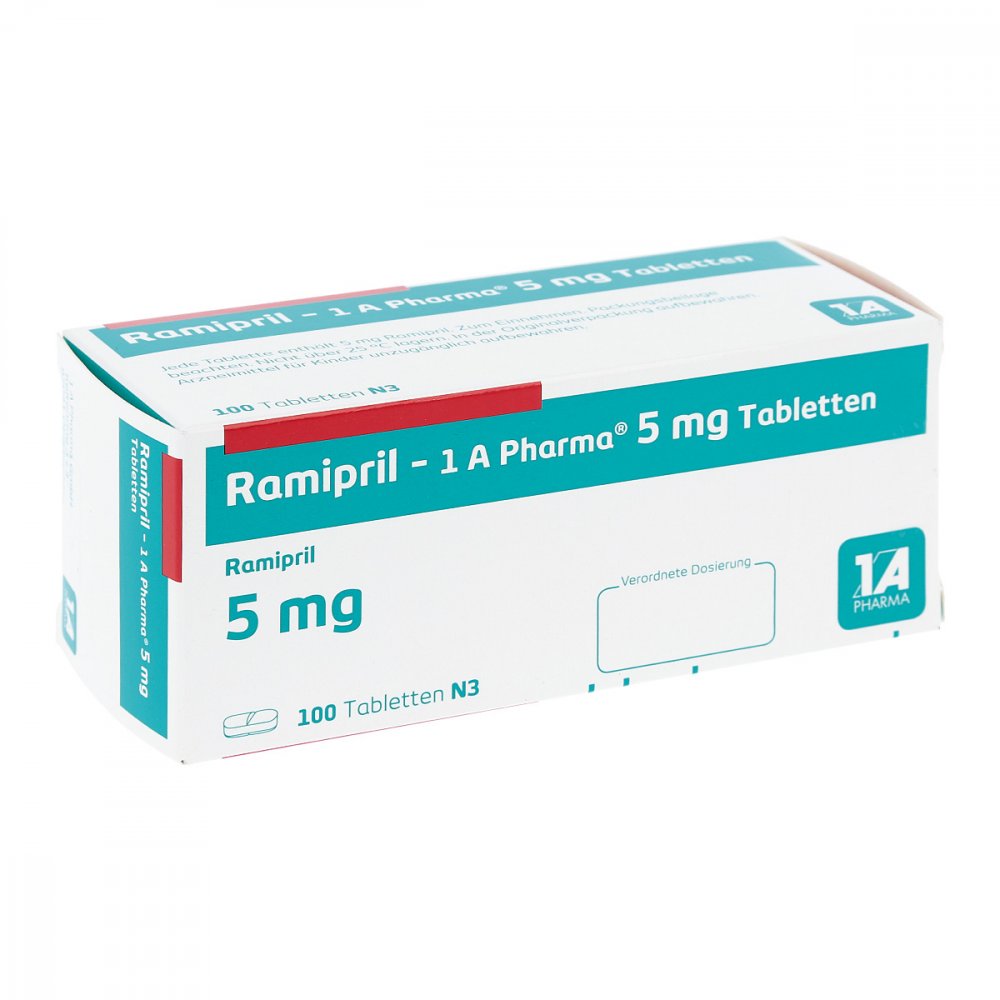 Ramipril-1a Pharma 5 Mg Tabletten (100 stk)