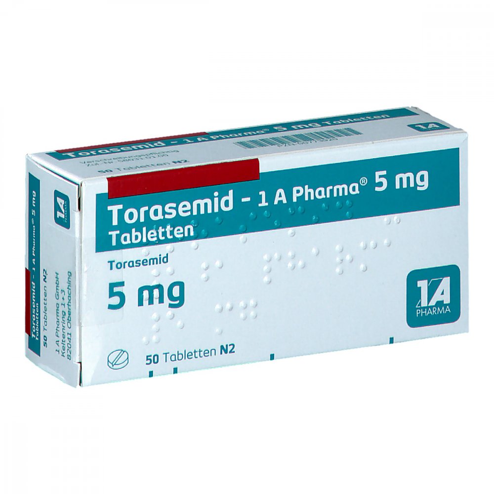 Torasemid-1a Pharma 5 Mg Tabletten (50 stk)