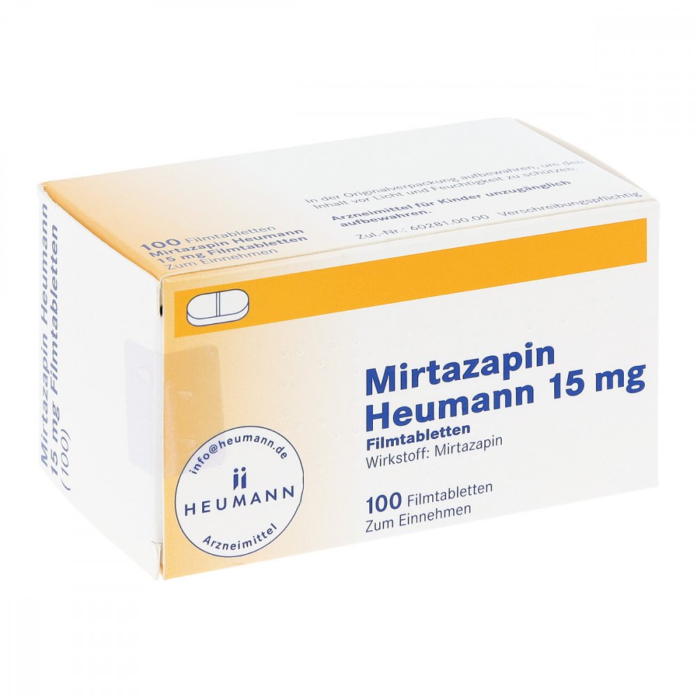 Mirtazapin Heumann 15 Mg Filmtabletten (100 stk)