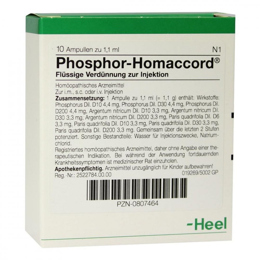 Phosphor Homaccord Ampullen (10 stk)