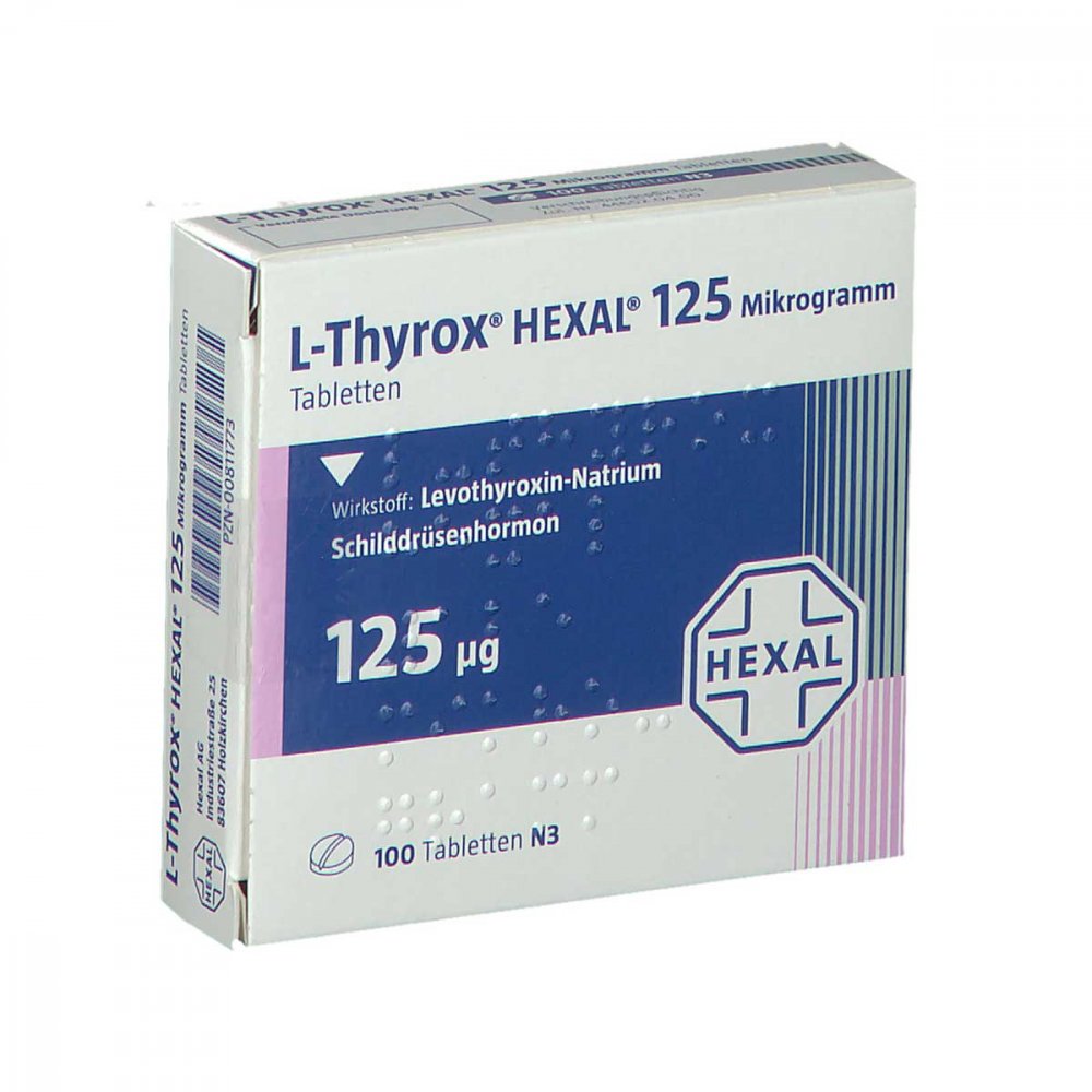 L-Thyrox Hexal 125 Mikrogramm Tabletten (100 stk)