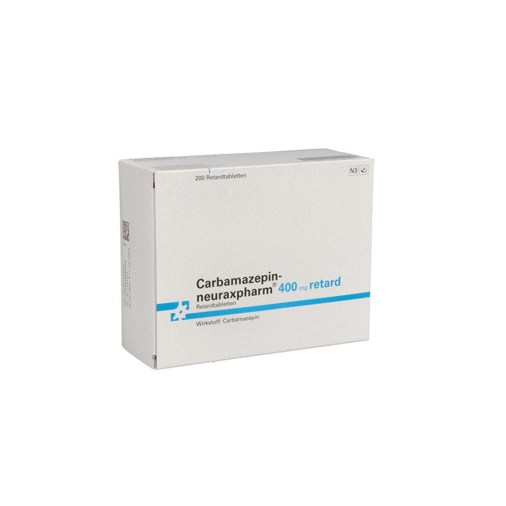 Das Produktfoto zeigt Carbamazepin-Neuraxpharm 400 Retard Tabl. (200 stk) PZN 00816865
