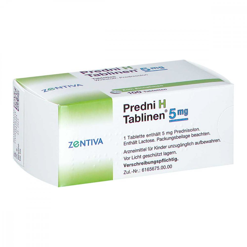 Das Produktfoto zeigt Predni H Tablinen 5 Mg Tabletten (100 stk) PZN 00831675