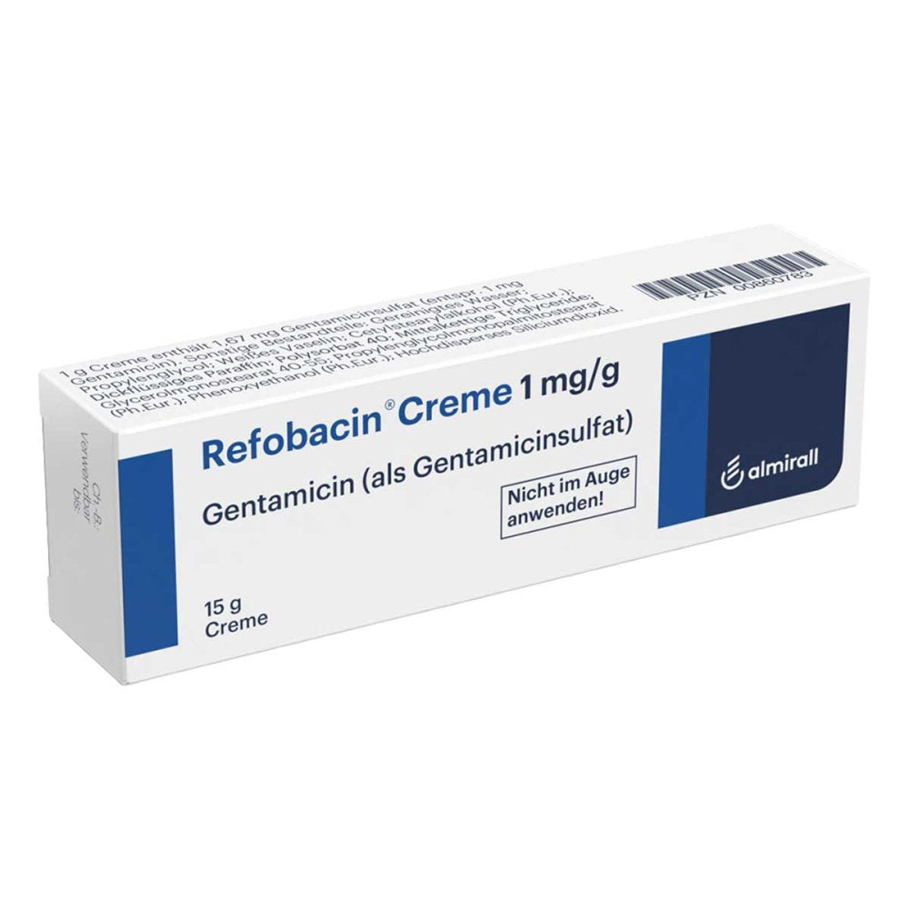 Das Produktfoto zeigt Refobacin Creme (15 g) PZN 00860783
