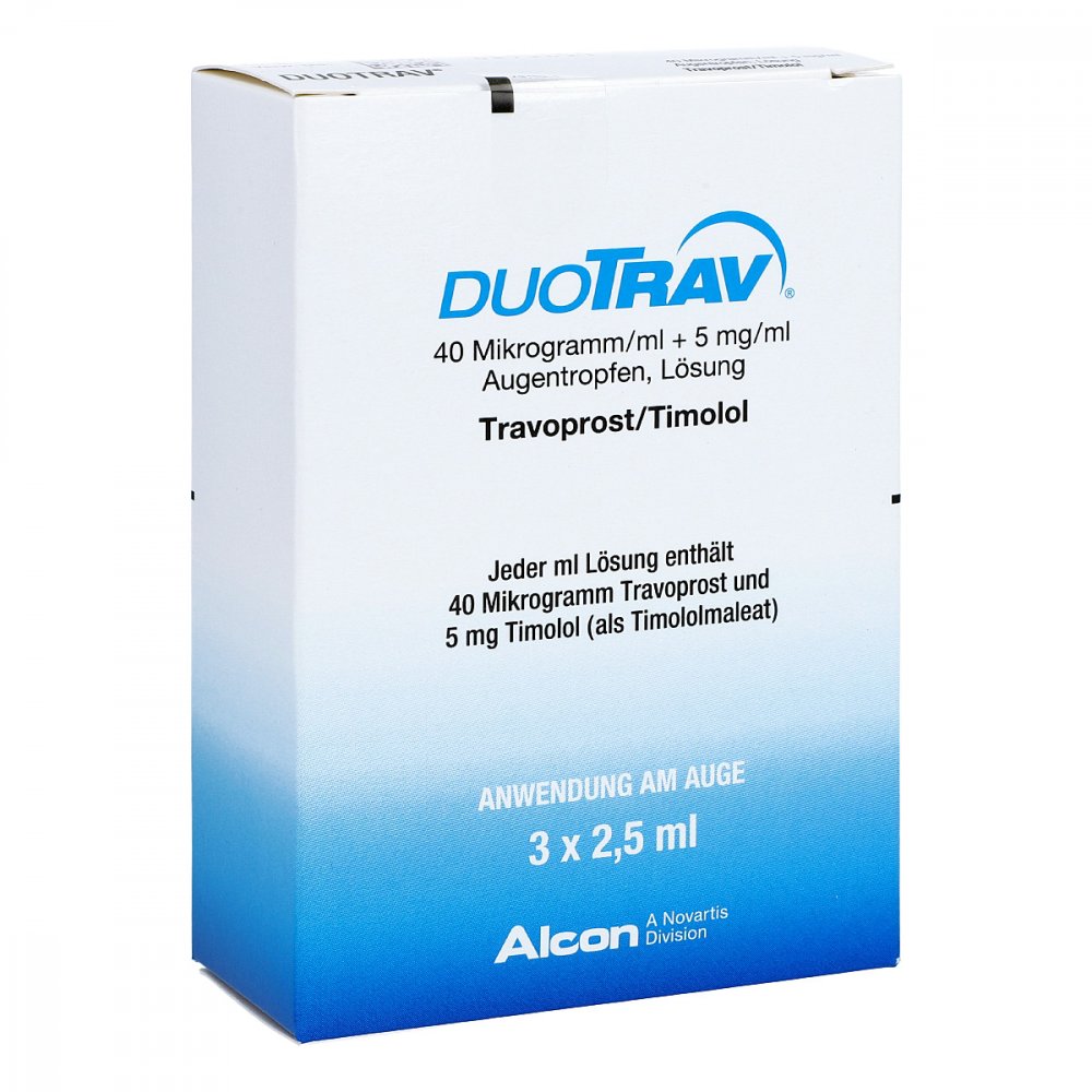Duotrav 40 Mikrogramm/Ml + 5 Mg/Ml Augentropfen (3X2.5 ml)