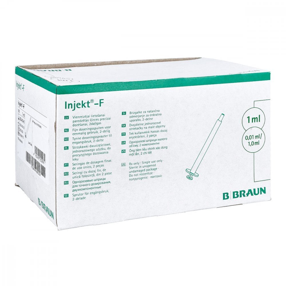 Injekt F Feindosierungsspr.1 Ml O.Kan. (100X1 ml)