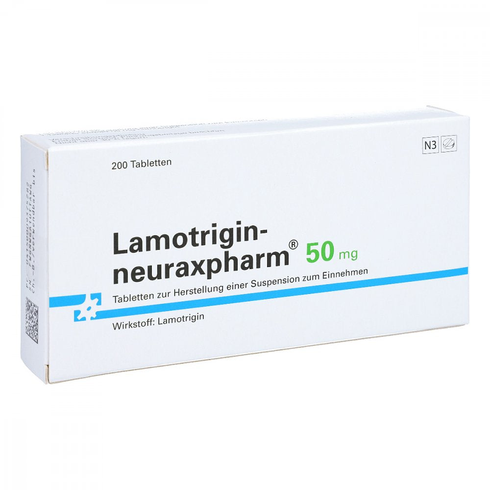 Lamotrigin-Neuraxpharm 50 Mg Tab.Z.H.Susp.Z.Einn. (200 stk)