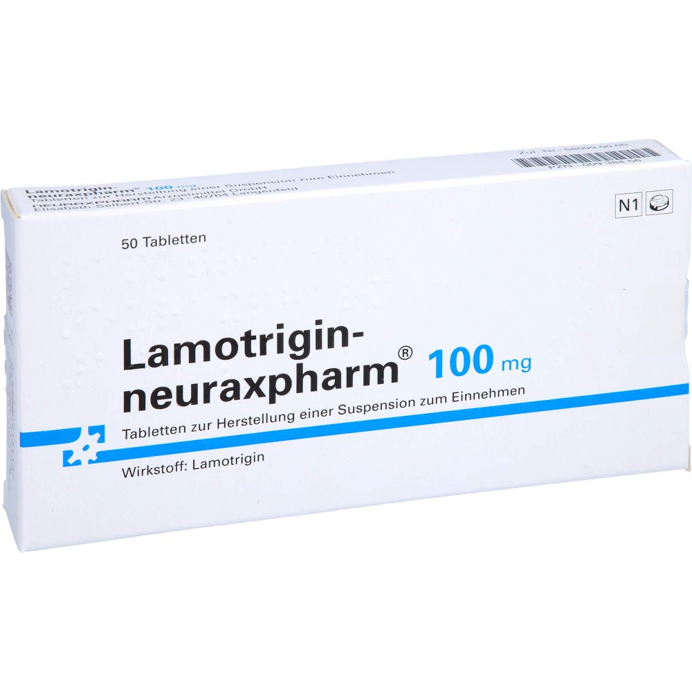 Lamotrigin-Neuraxpharm 100 Mg Tab.Z.H.Susp.Z.Einn. (50 stk)