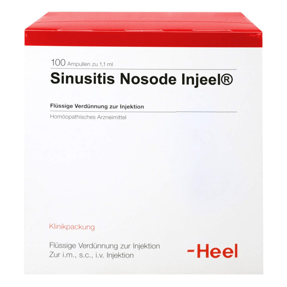 Das Produktfoto zeigt Sinusitis Nosode Injeel Ampullen (100 stk) PZN 00939875