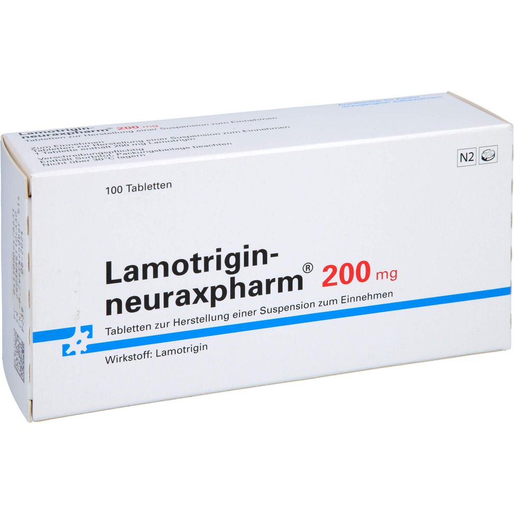 Lamotrigin-Neuraxpharm 200 Mg Tab.Z.H.Susp.Z.Einn. (100 stk)