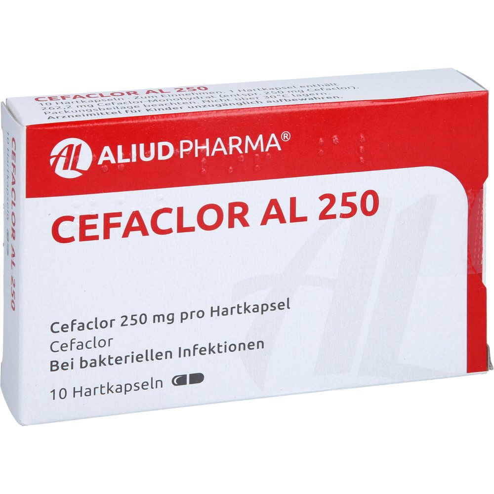Das Produktfoto zeigt Cefaclor Al 250 Hartkapseln (10 stk) PZN 00955302