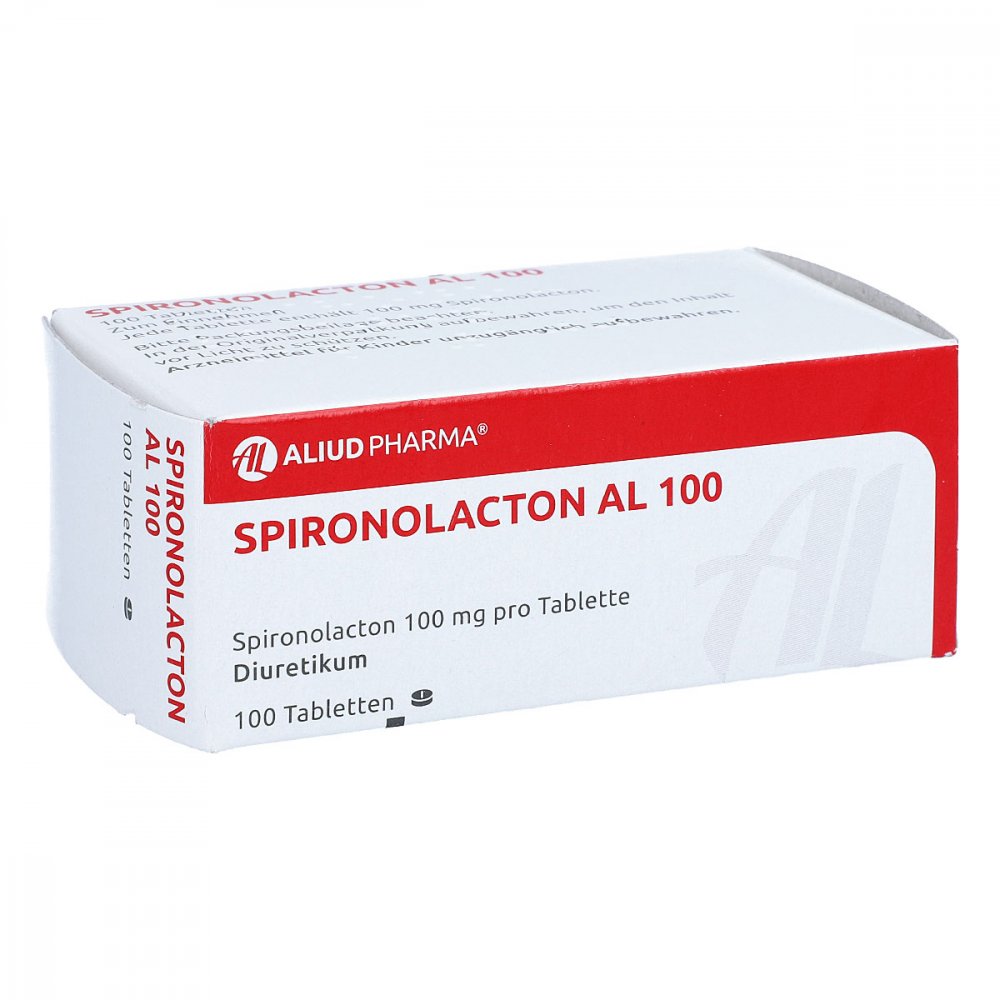 Das Produktfoto zeigt Spironolacton Al 100 Tabletten (100 stk) PZN 00958499