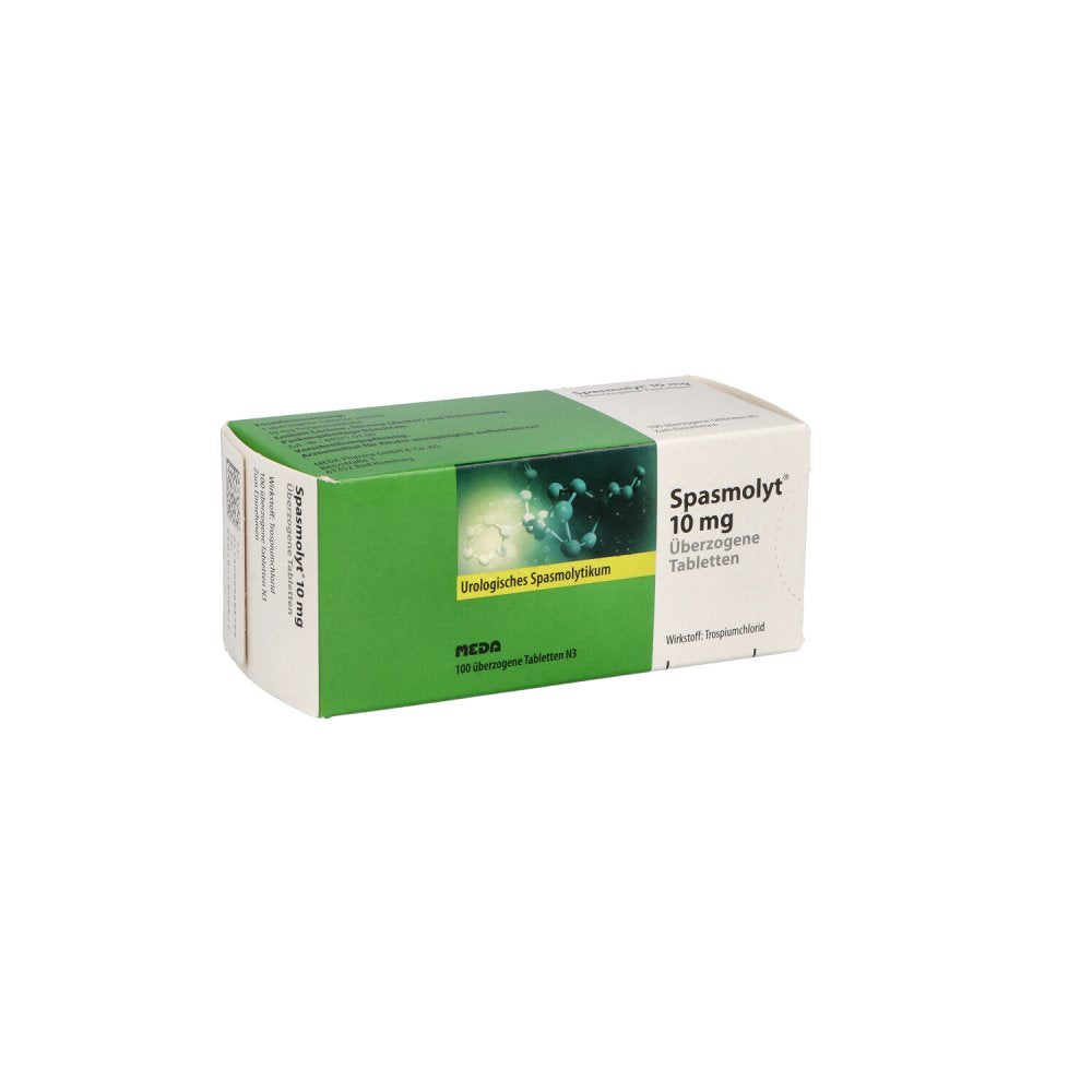 Das Produktfoto zeigt Spasmolyt 10 Mg Überzogene Tabletten (100 stk) PZN 00969379