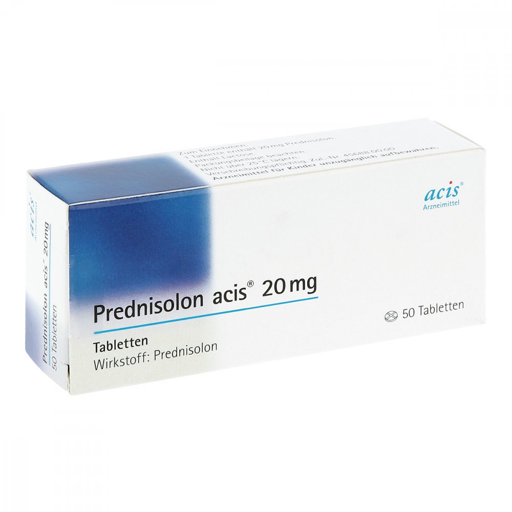Prednisolon Acis 20 Mg Tabletten (50 stk)