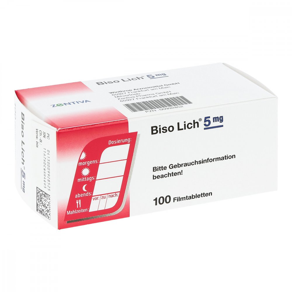 Bisolich 5 Mg Filmtabletten (100 stk)