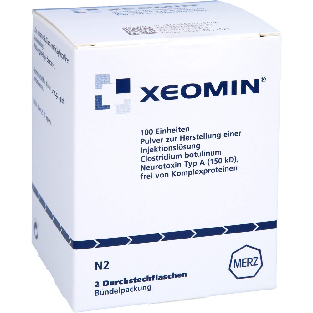 Xeomin 100 Ld50 Einheiten Plv.Z.Herst.E.Inj.-Lsg. (2 stk)