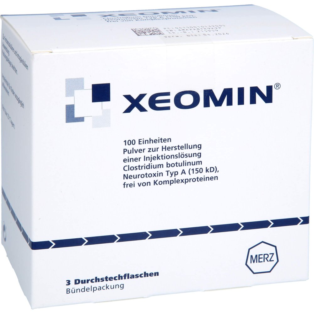 Xeomin 100 Ld50 Einheiten Plv.Z.Herst.E.Inj.-Lsg. (3 stk)