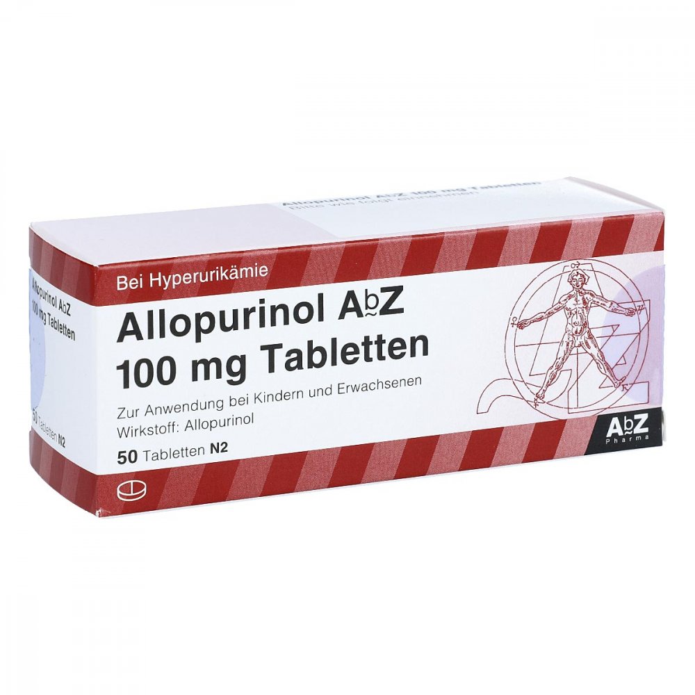 Allopurinol Abz 100 Mg Tabletten (50 stk)