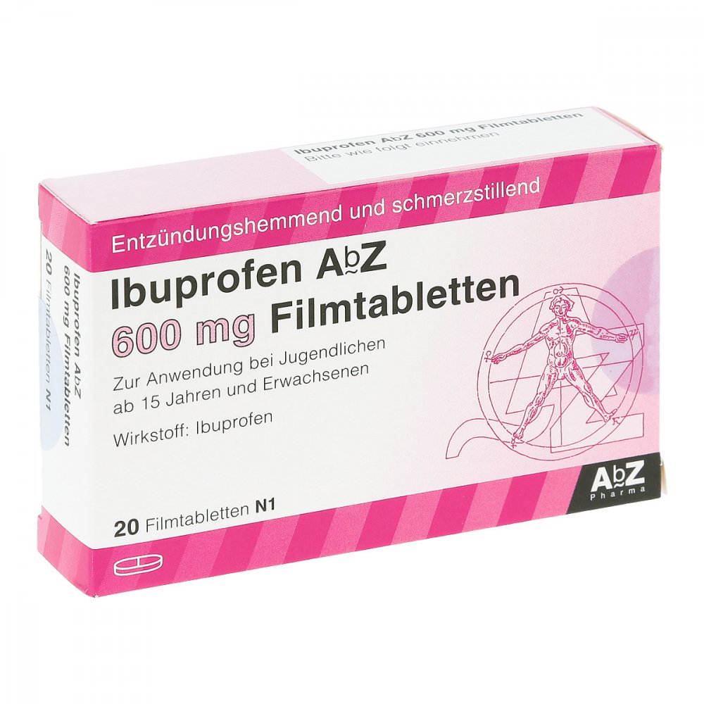 Ibuprofen Abz 600 Mg Filmtabletten (20 stk)