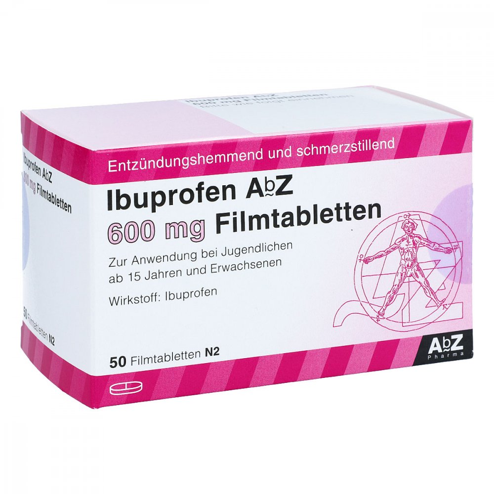 Ibuprofen Abz 600 Mg Filmtabletten (50 stk)