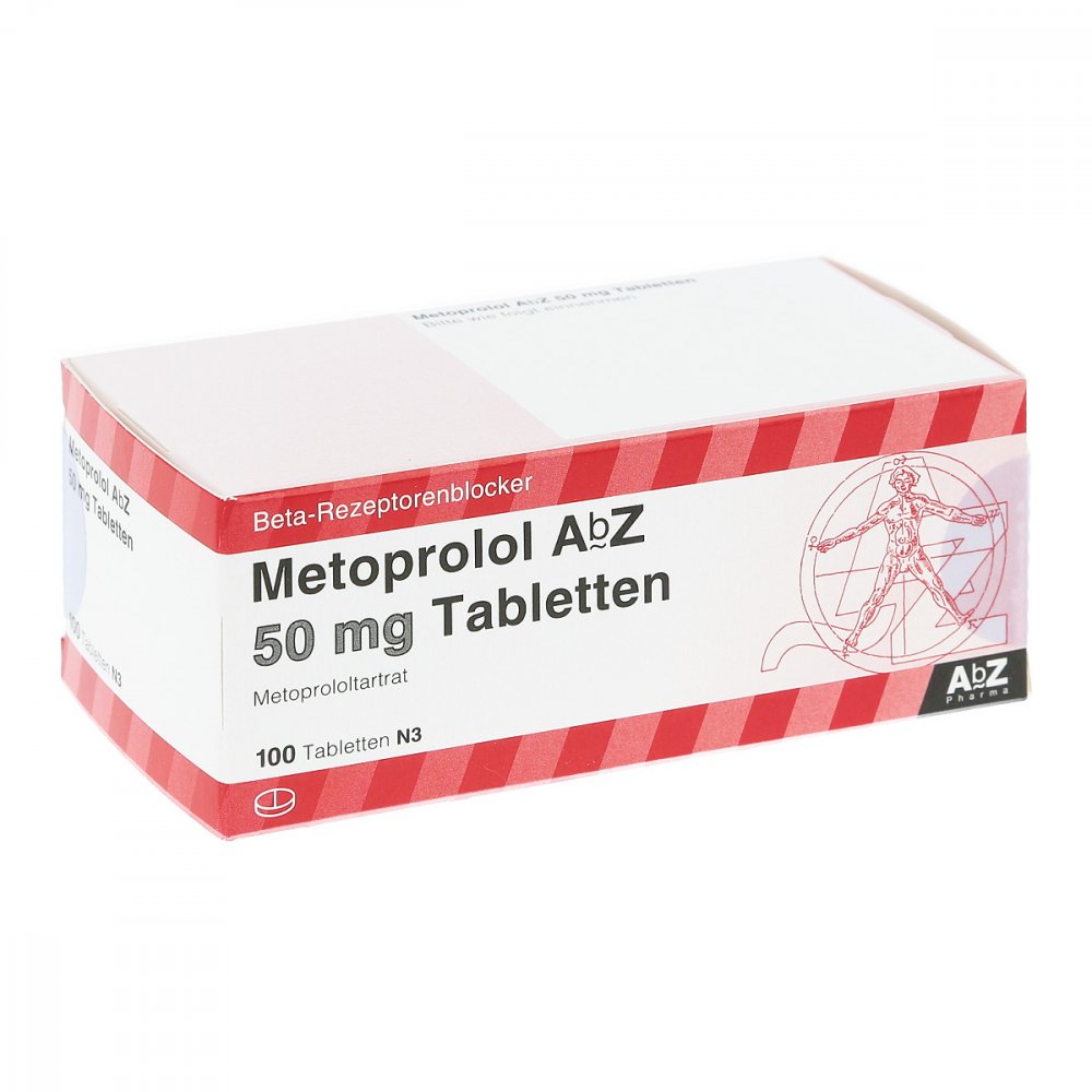Metoprolol Abz 50 Mg Tabletten (100 stk)