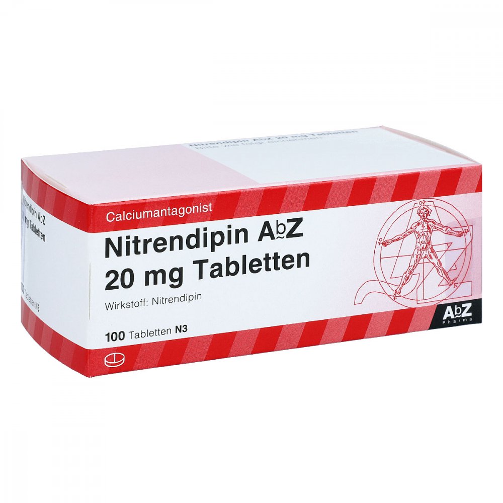 Nitrendipin Abz 20 Mg Tabletten (100 stk)