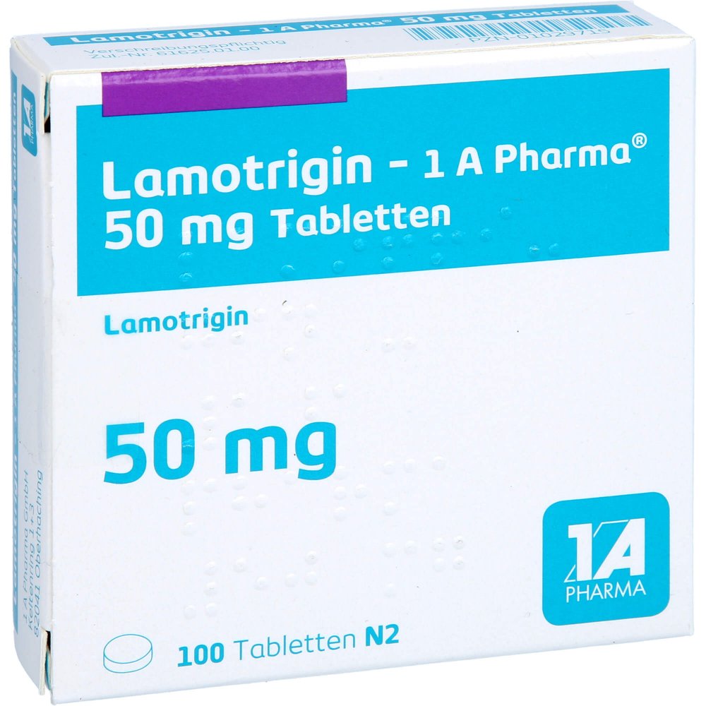 Lamotrigin-1a Pharma 50 Mg Tabletten (100 stk)