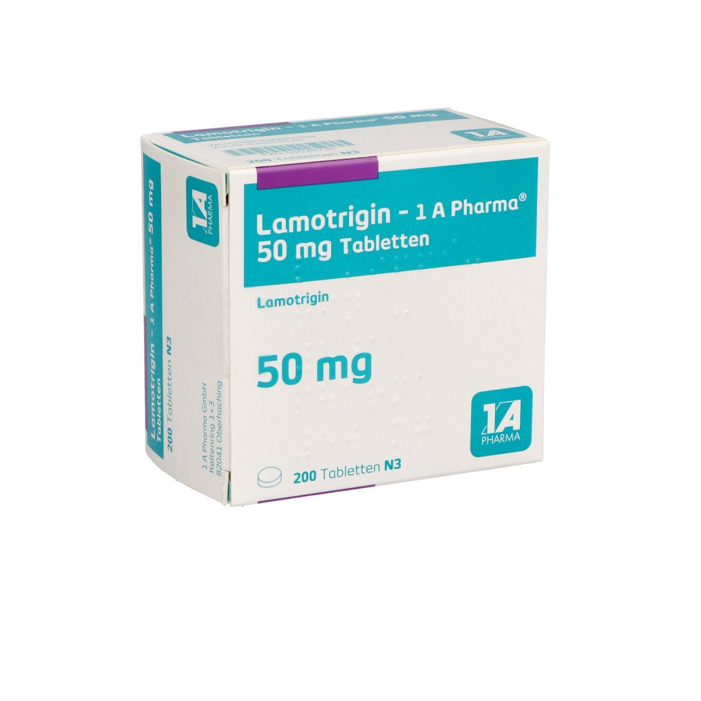 Lamotrigin-1a Pharma 50 Mg Tabletten (200 stk)