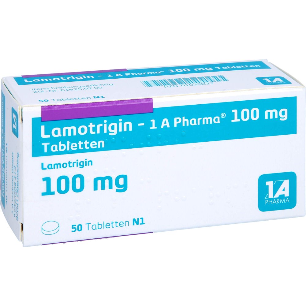 Lamotrigin-1a Pharma 100 Mg Tabletten (50 stk)