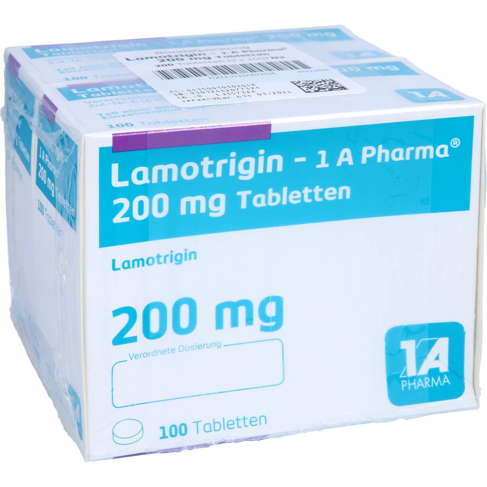 Lamotrigin-1a Pharma 200 Mg Tabletten (200 stk)