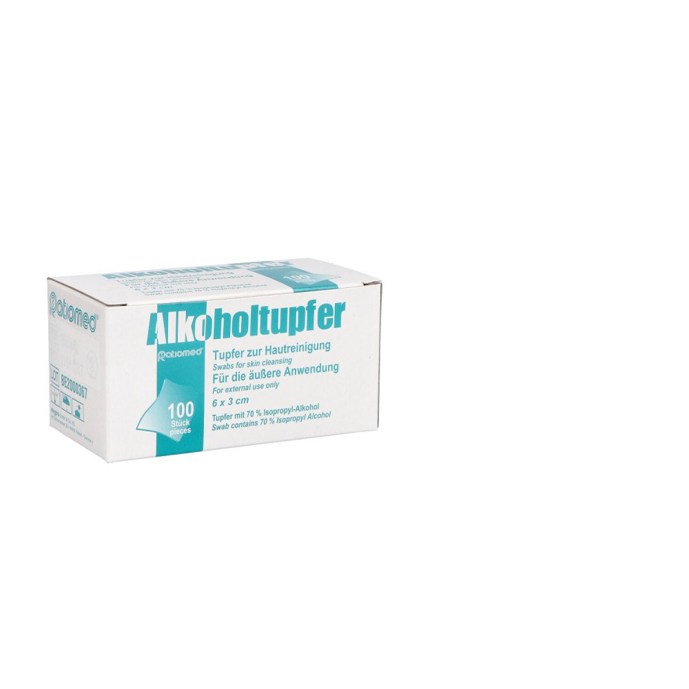 Alkoholtupfer 3x6 Cm Steril (100 stk)