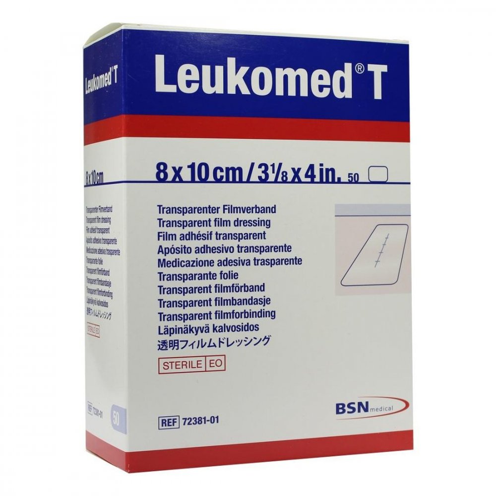 Leukomed Transp.Sterile Pflaster 8x10 Cm (50 stk)