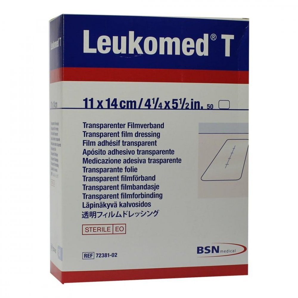 Leukomed Transp.Sterile Pflaster 11x14 Cm (50 stk)