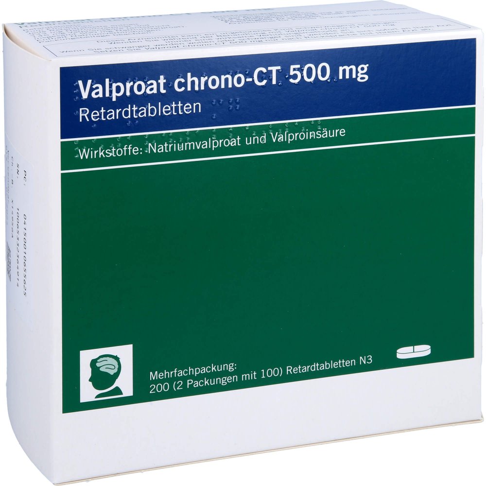 Valproat Chrono-Ct 500 Mg Retardtabletten (200 stk)