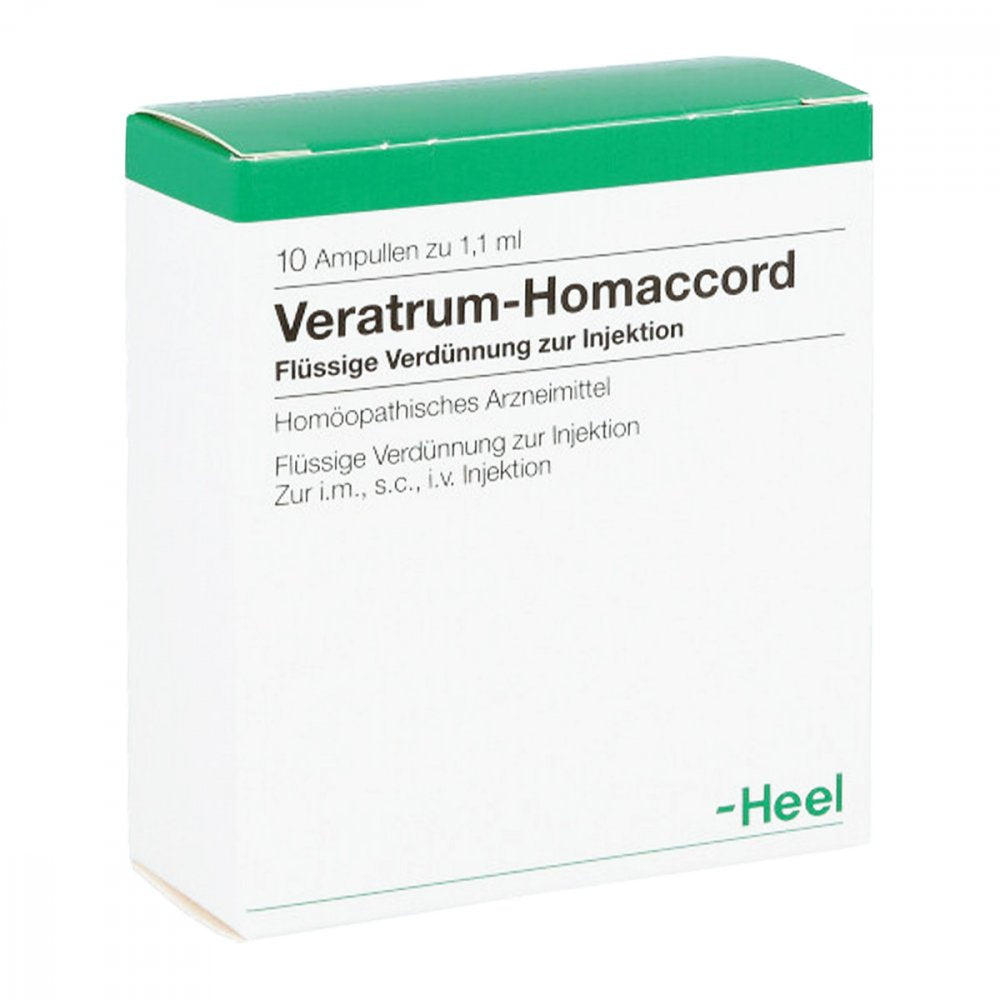 Das Produktfoto zeigt Veratrum Homaccord Ampullen (10 stk) PZN 01083057
