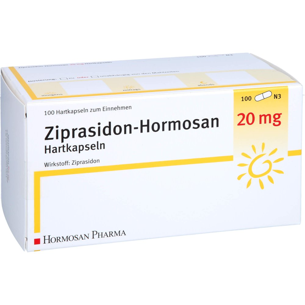 Ziprasidon Hormosan 20 Mg Hartkapseln (100 stk)