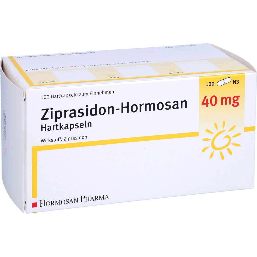 Ziprasidon Hormosan 40 Mg Hartkapseln (100 stk)