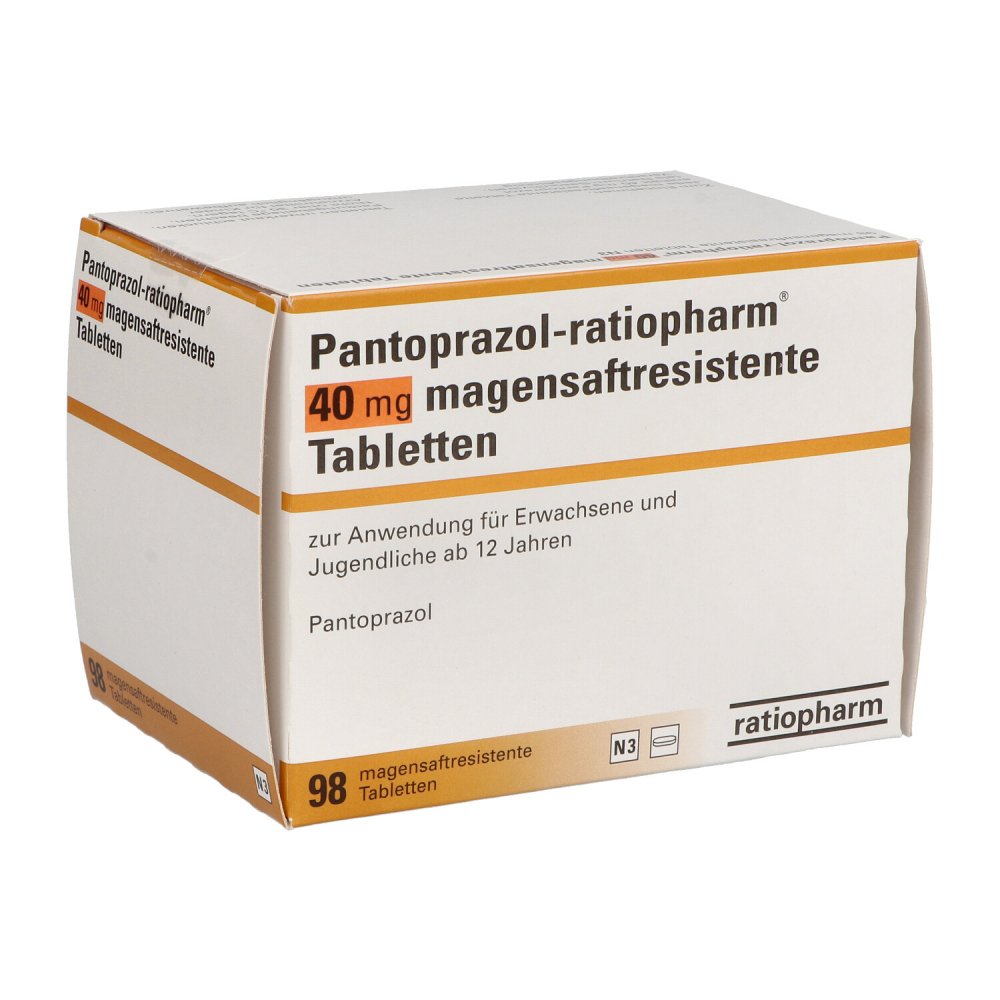 Pantoprazol-Ratiopharm 40 Mg Magensaftr.Tabletten (98 stk)