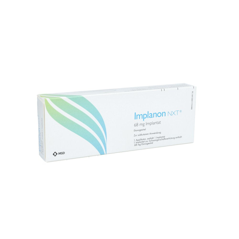 Das Produktfoto zeigt Implanon Nxt 68mg Implantat Z.Subkutanen Anwendung (1 stk) PZN 01175598