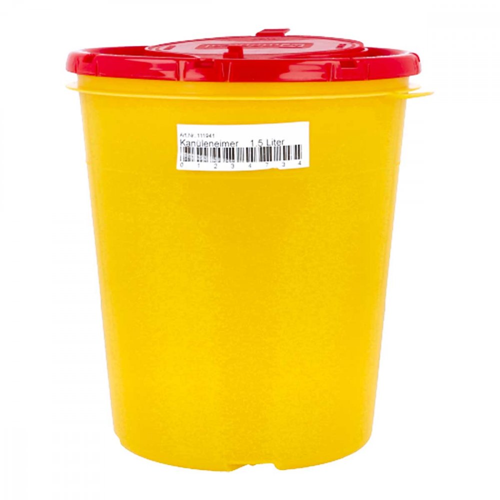 Kanüleneimer 1,5 L Gelb (1 stk)