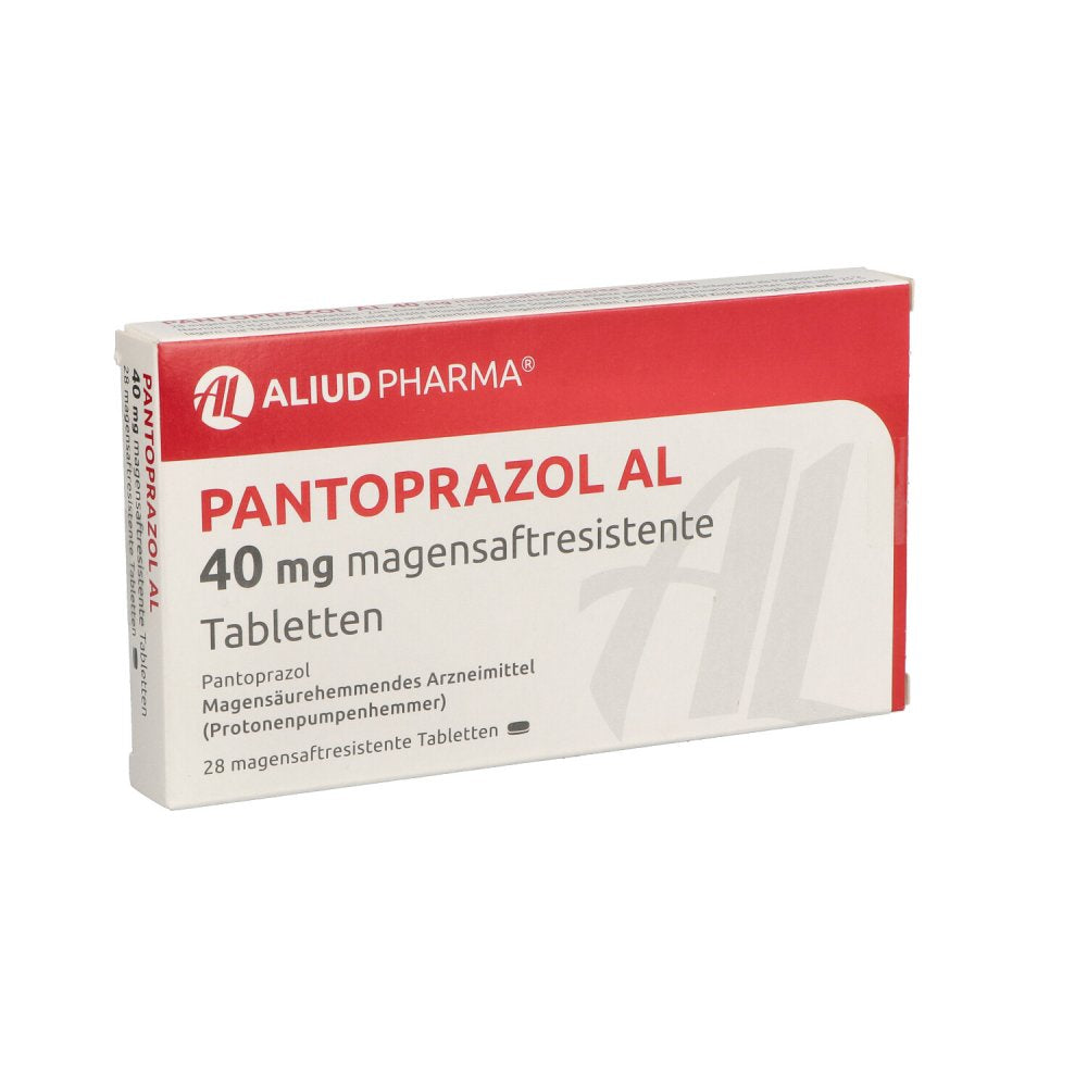 Das Produktfoto zeigt Pantoprazol Al 40 Mg Magensaftresistente Tabletten (28 stk) PZN 01249210