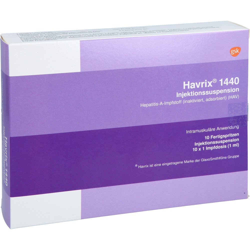 Havrix 1440 Impfdosis Inj.-Susp.I.E.Fertigspritze (10 stk)
