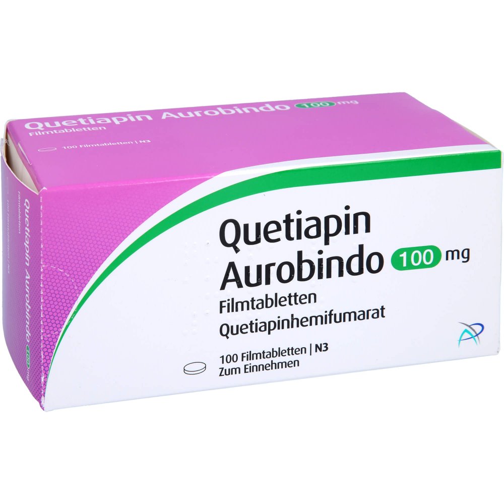 Quetiapin Aurobindo 100 Mg Filmtabletten (100 stk)