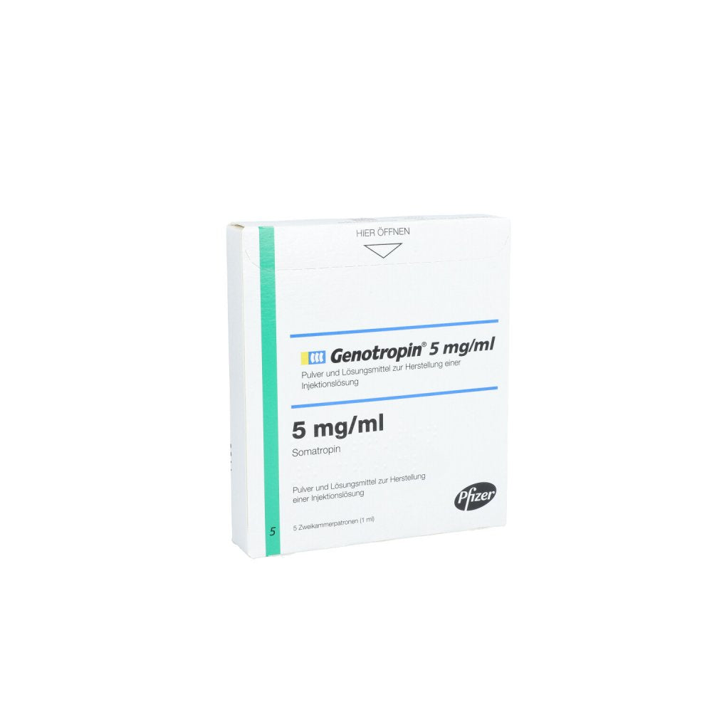 Genotropin 5 Mg/Ml Zweikam.Patrone P.U.Lm Z.H.Ilo (5 stk)