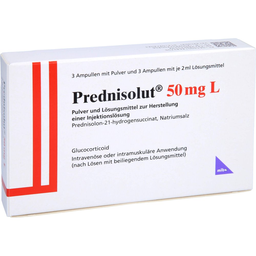 Prednisolut 50 Mg L Plv.U.Lsm.Z.H.E.Injektionslsg. (3 stk)